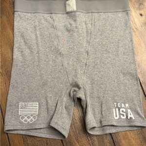 Women’s Large Skims Team USA Boxer Sleep Shorts Grey (New Without Tags)